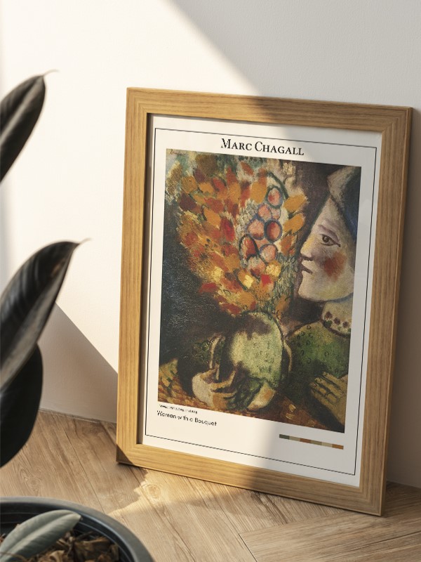 Marc Chagall Woman with a Bouquet Poster
