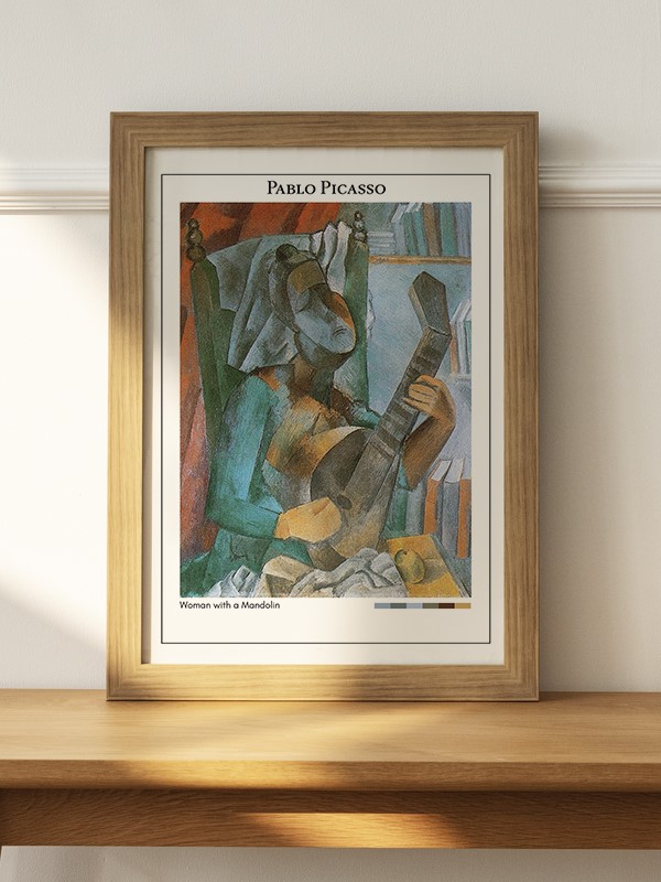 Pablo Picasso Woman with a Mandolin Poster - En İyi Fiyatlarla