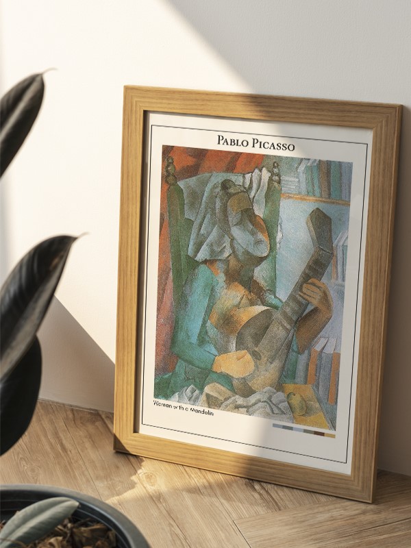 Pablo Picasso Woman with a Mandolin Poster