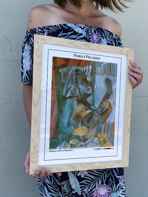 Pablo Picasso Woman with a Mandolin Poster