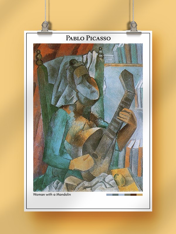 Pablo Picasso Woman with a Mandolin Poster