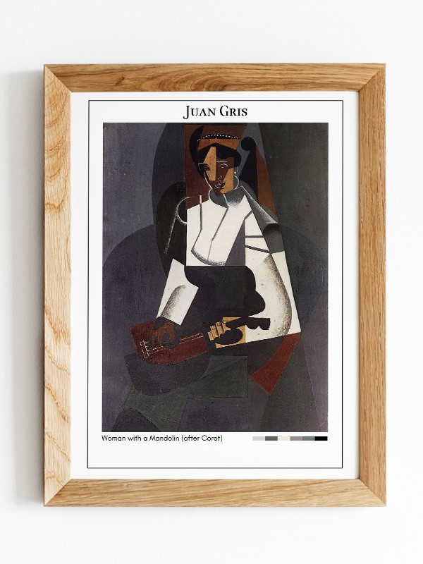 Juan Gris Woman with a Mandolin (after Corot) Poster