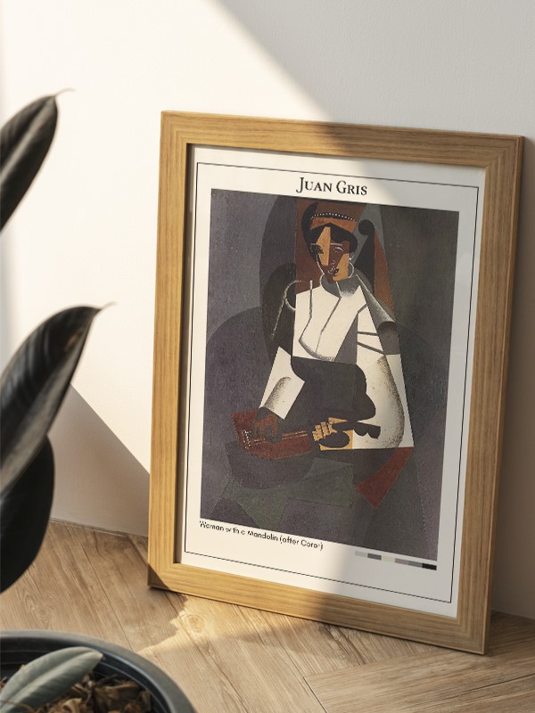Juan Gris Woman with a Mandolin (after Corot) Poster