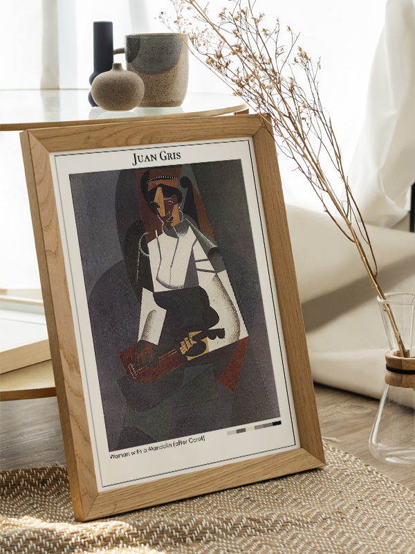 Juan Gris Woman with a Mandolin (after Corot) Poster