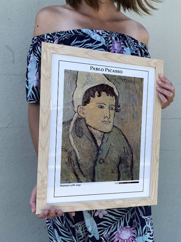 Pablo Picasso Woman with cap Poster
