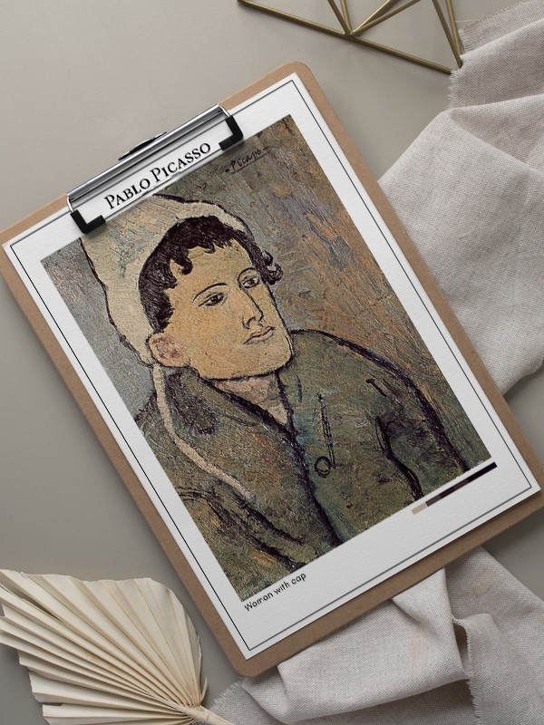 Pablo Picasso Woman with cap Poster