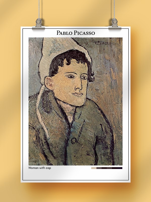 Pablo Picasso Woman with cap Poster