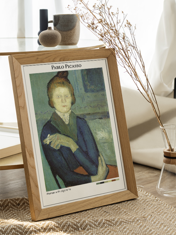 Pablo Picasso Woman with cigarette Poster
