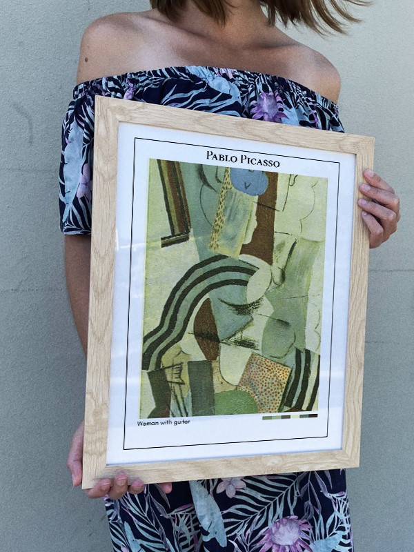 Pablo Picasso Woman with guitar Poster