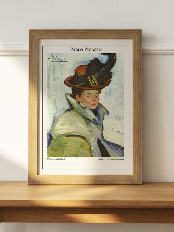 Pablo Picasso Woman with hat Poster - En İyi Fiyatlarla