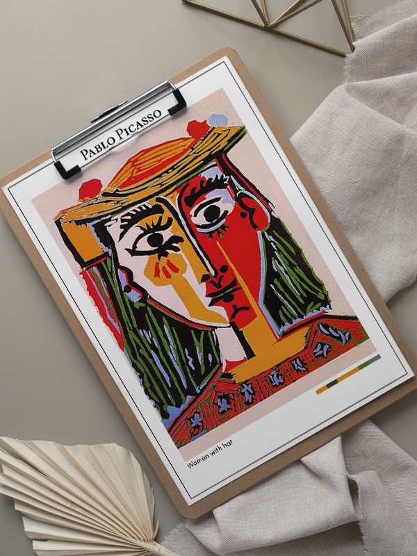 Pablo Picasso Woman with hat Poster