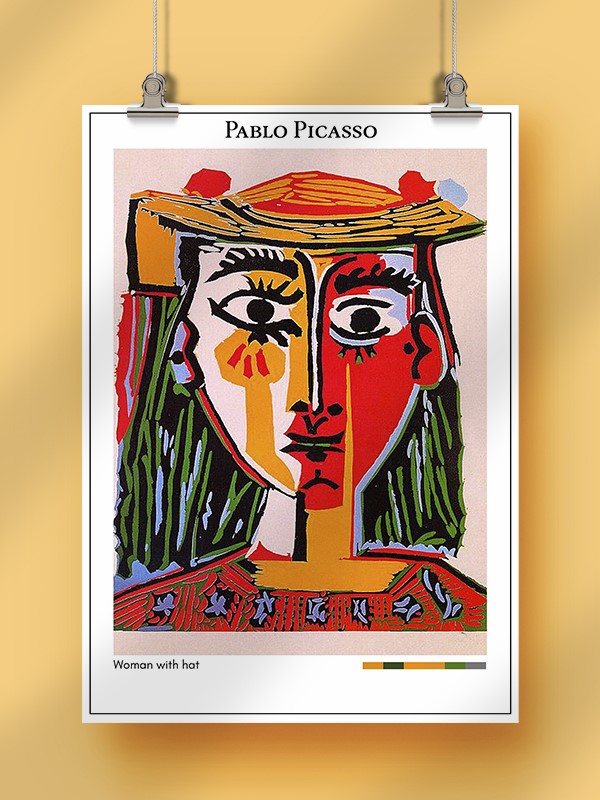Pablo Picasso Woman with hat Poster