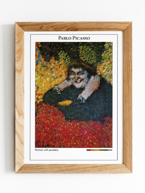 Pablo Picasso Woman with jewelery Poster
