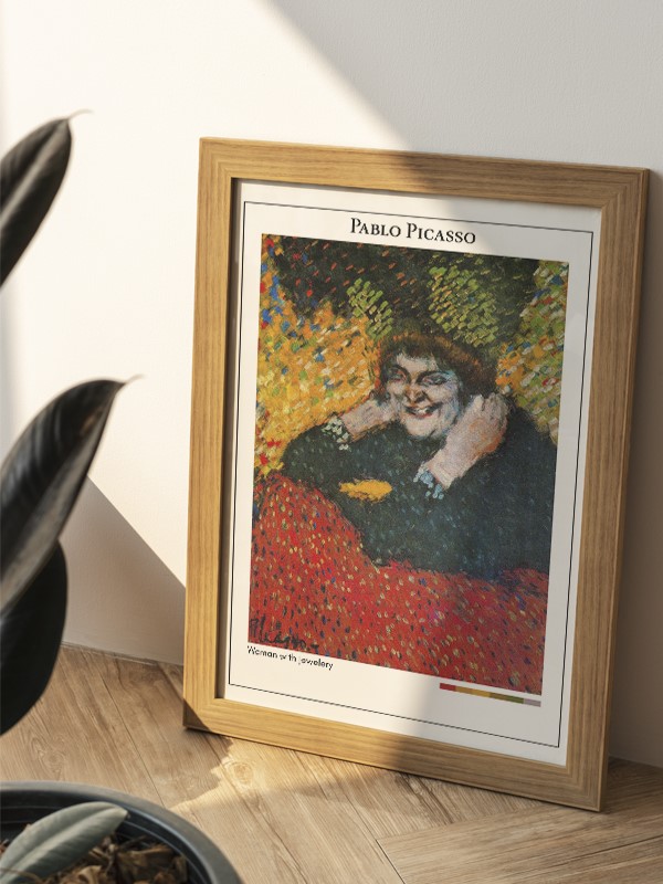 Pablo Picasso Woman with jewelery Poster