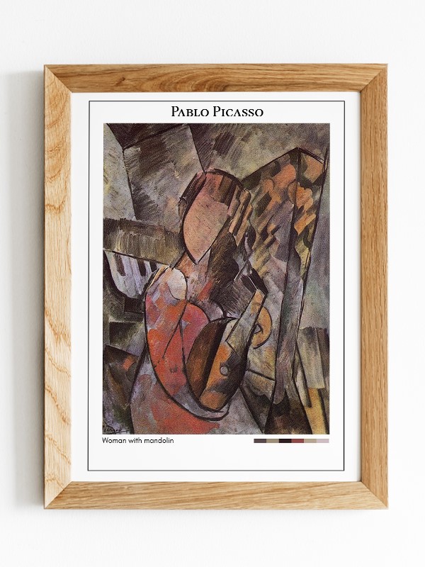 Pablo Picasso Woman with mandolin Poster