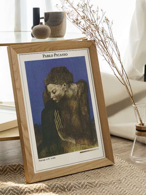 Pablo Picasso Woman with raven Poster
