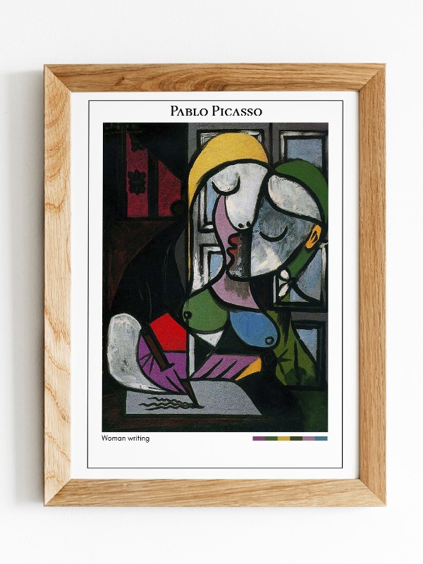 Pablo Picasso Woman writing Poster