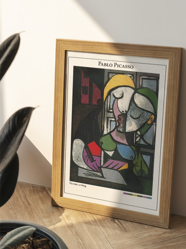 Pablo Picasso Woman writing Poster