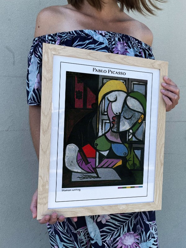 Pablo Picasso Woman writing Poster