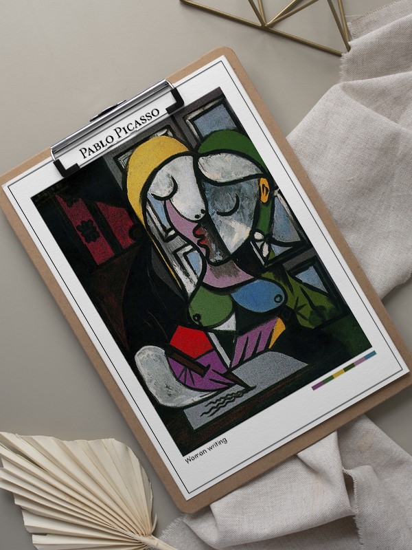 Pablo Picasso Woman writing Poster