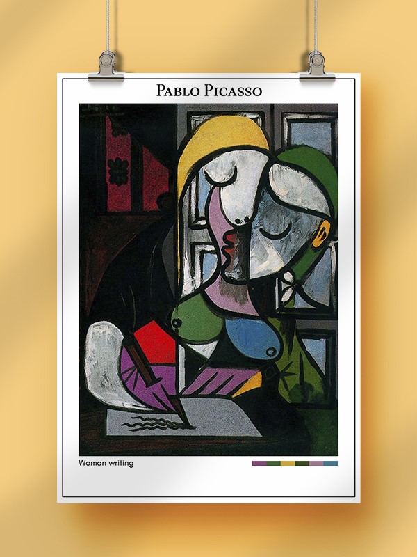 Pablo Picasso Woman writing Poster