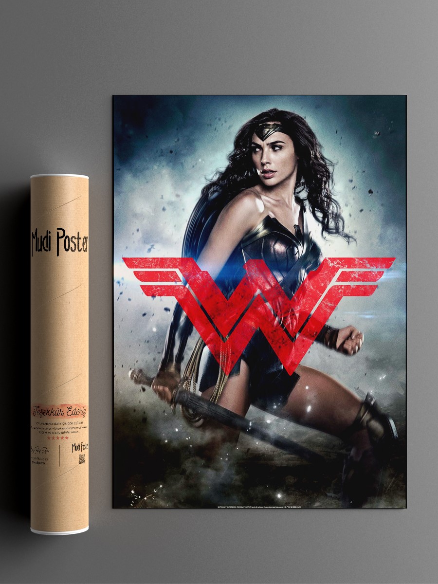 Wonder Woman Poster, Çerçevesiz Tv Film Poster