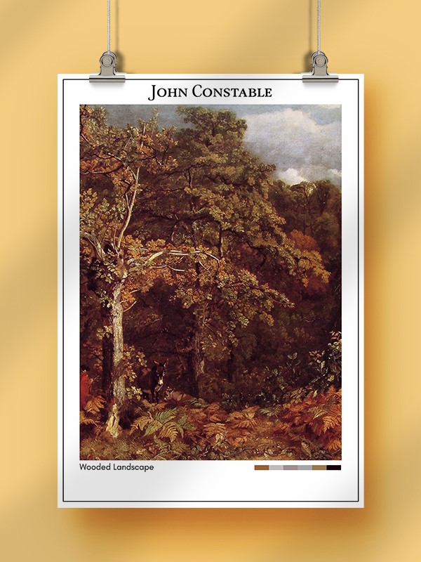 John Constable Wooded Landscape Poster