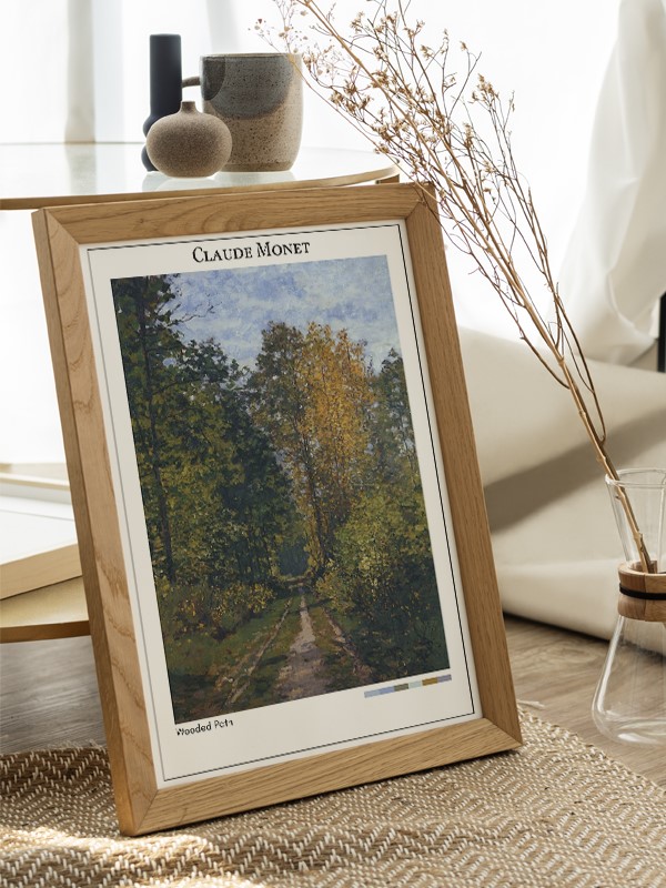 Claude Monet Wooded Path Poster