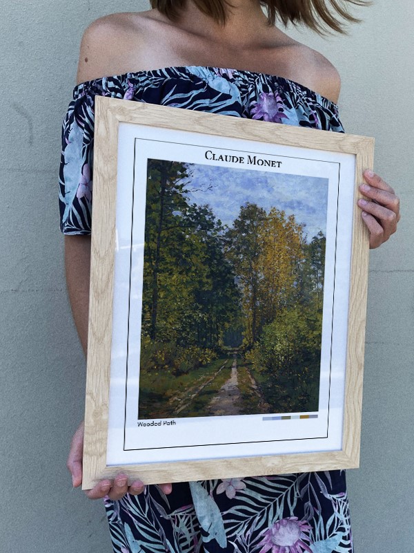 Claude Monet Wooded Path Poster
