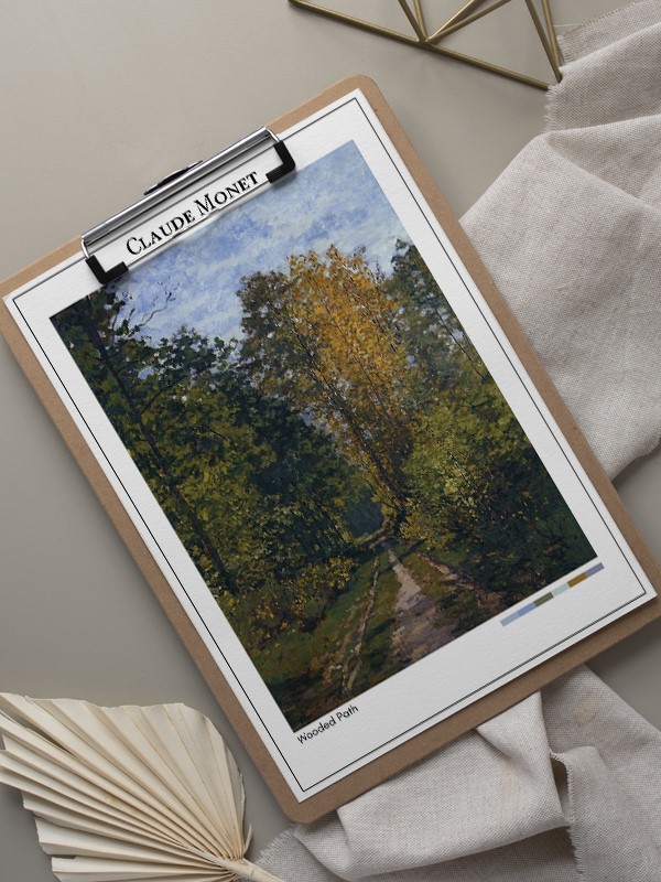 Claude Monet Wooded Path Poster