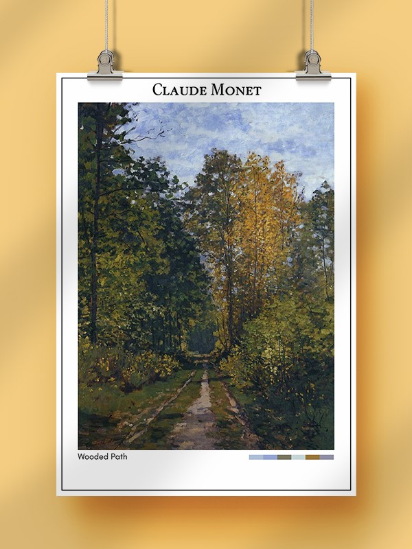 Claude Monet Wooded Path Poster