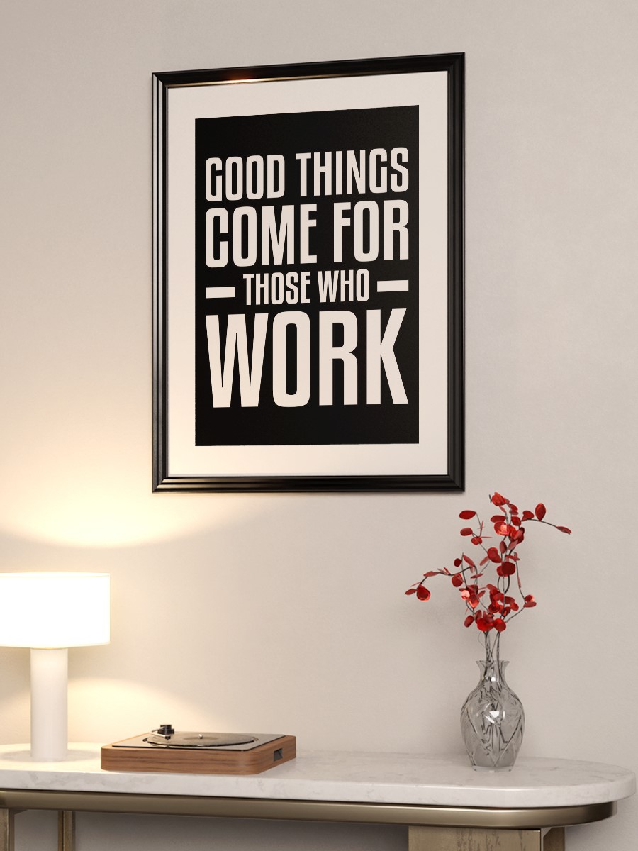 Work Motivation Poster, Çerçevesiz Tv Film Poster
