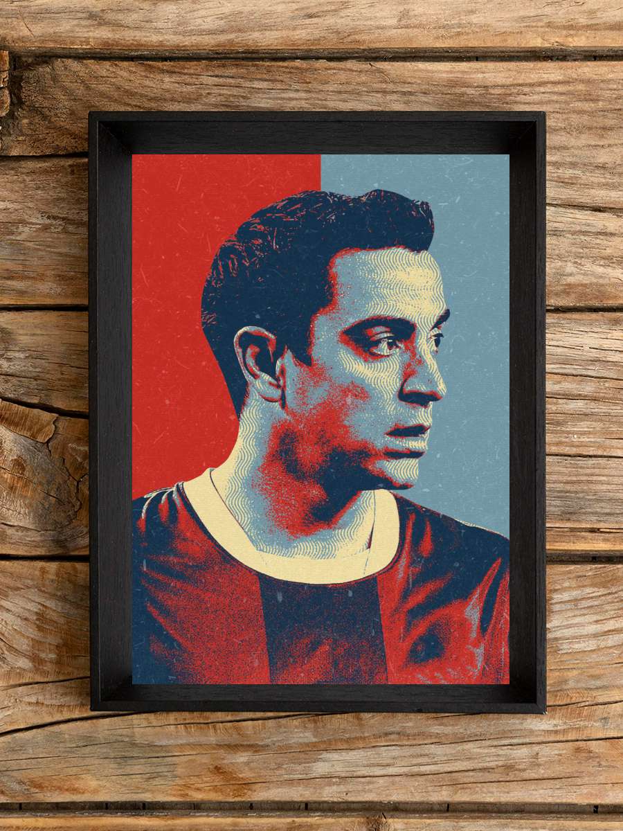 xavi Futbol Poster Çerçevesiz Yüksek Kalite Futbolcu Duvar Poster