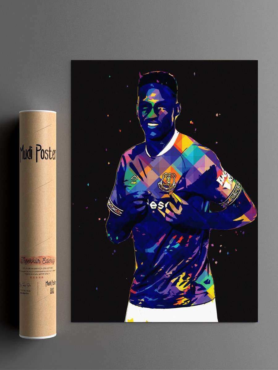 Yerry Mina Futbol Poster Çerçevesiz Yüksek Kalite Futbolcu Duvar Poster
