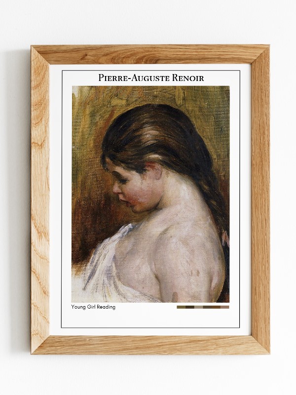 Pierre-Auguste Renoir Young Girl Reading Poster