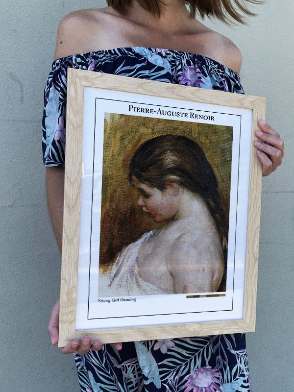Pierre-Auguste Renoir Young Girl Reading Poster