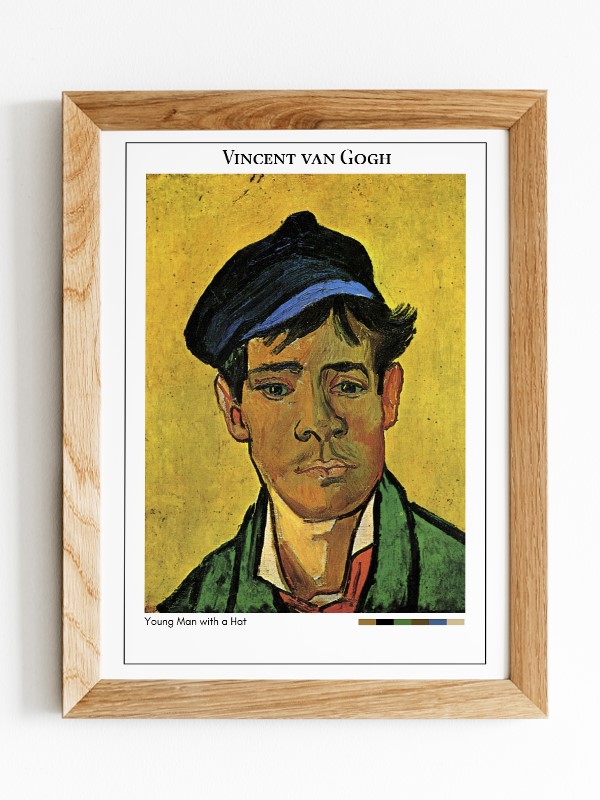Vincent van Gogh Young Man with a Hat Poster