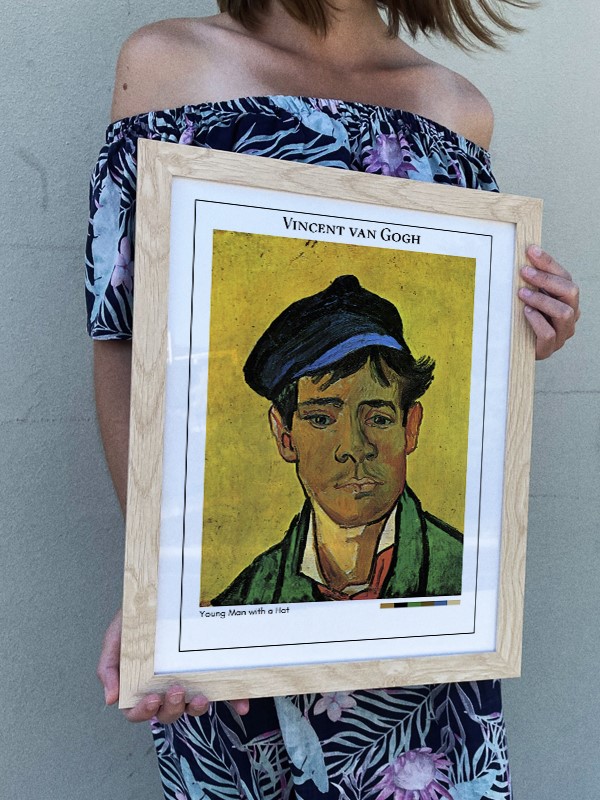 Vincent van Gogh Young Man with a Hat Poster