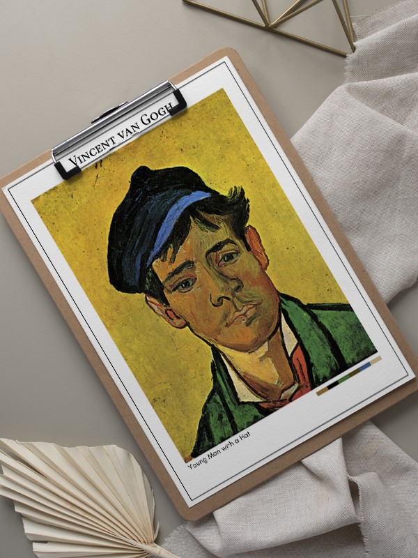 Vincent van Gogh Young Man with a Hat Poster