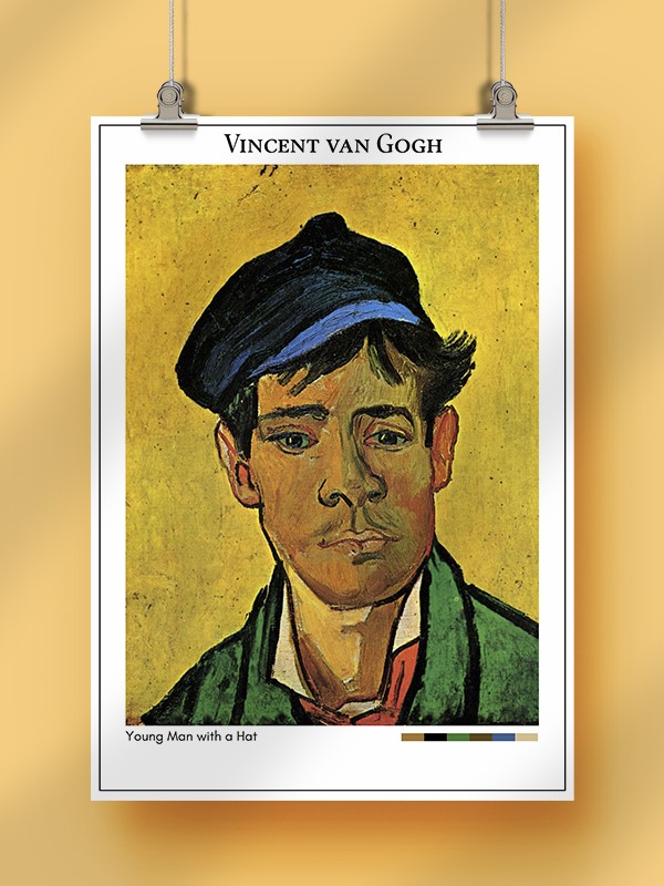 Vincent van Gogh Young Man with a Hat Poster