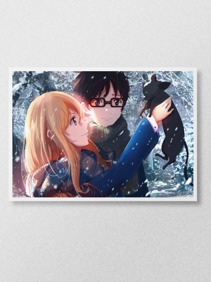 Your lie in April Anime Poster Çerçevesiz Yüksek Kalite Anime Duvar Poster