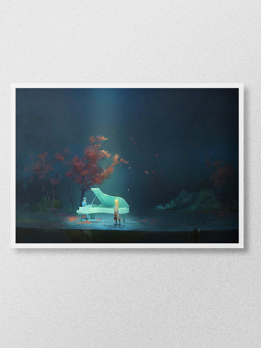 Your lie in April Anime Poster Çerçevesiz Yüksek Kalite Anime Duvar Poster