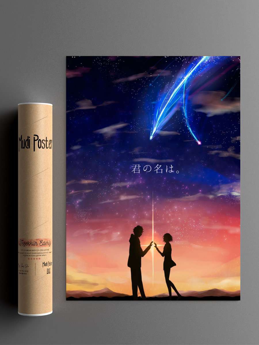 Your Name Anime Anime Poster Çerçevesiz Yüksek Kalite Anime Duvar Poster