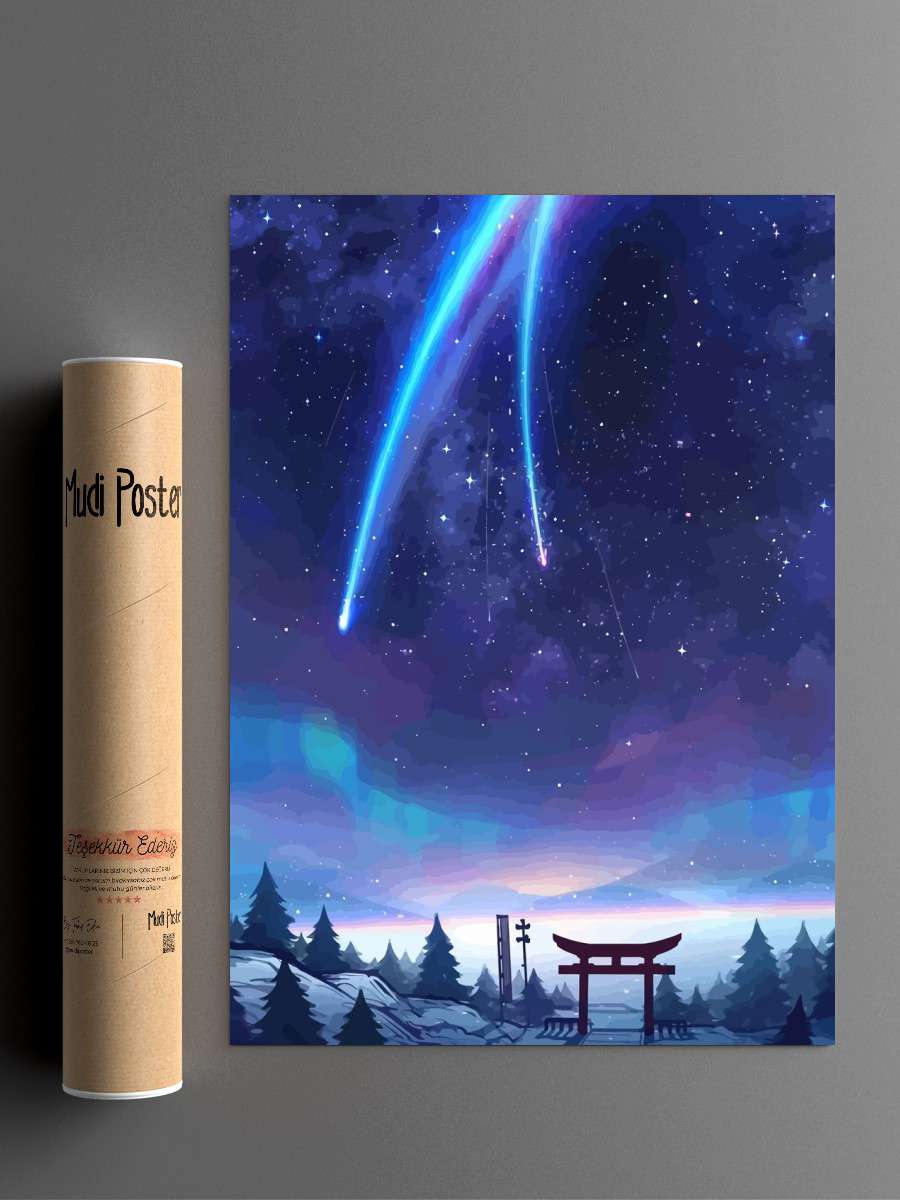 Your Name Anime Poster Çerçevesiz Yüksek Kalite Anime Duvar Poster