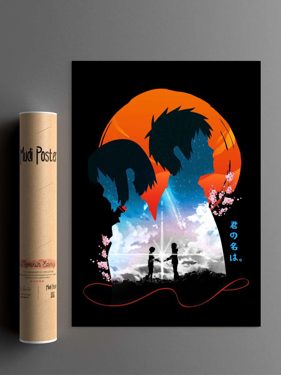 your name Anime Poster Çerçevesiz Yüksek Kalite Anime Duvar Poster