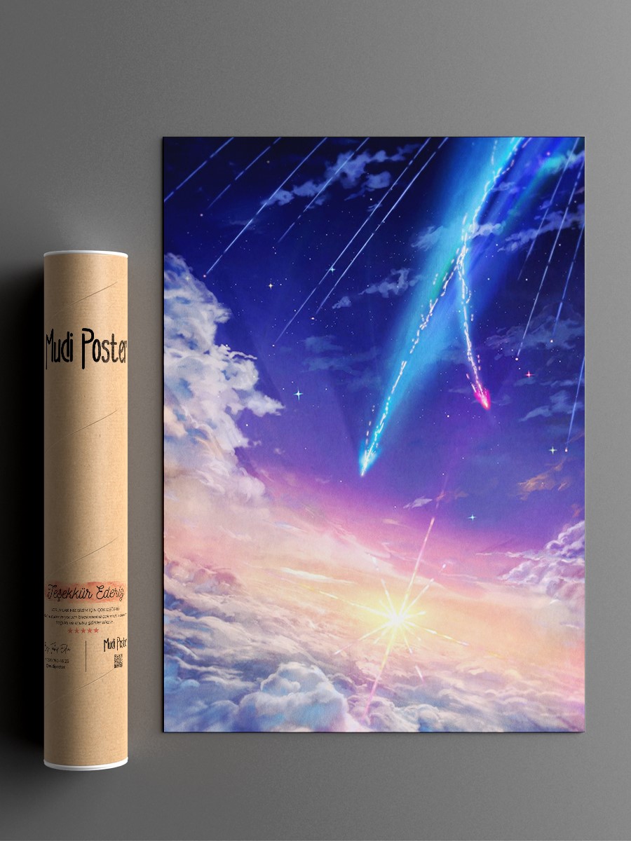 Your Name Anime Poster Çerçevesiz Yüksek Kalite Anime Duvar Poster