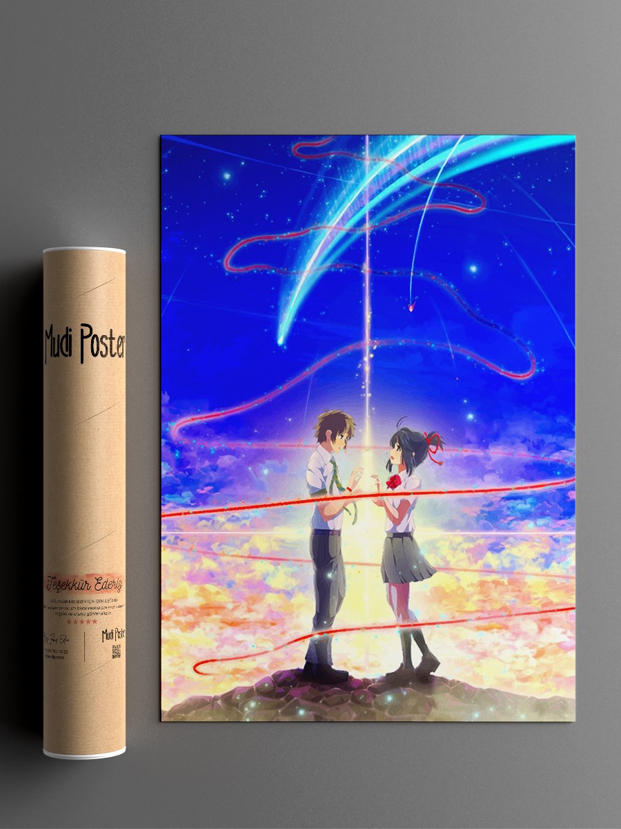 Your Name Anime Poster Çerçevesiz Yüksek Kalite Anime Duvar Poster