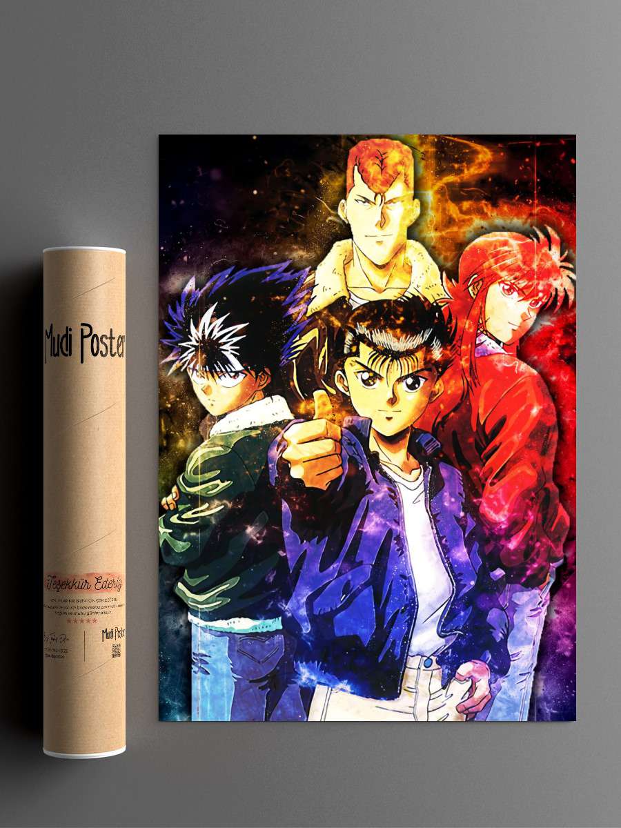 Yu Yu Hakusho Anime Poster Çerçevesiz Yüksek Kalite Anime Duvar Poster