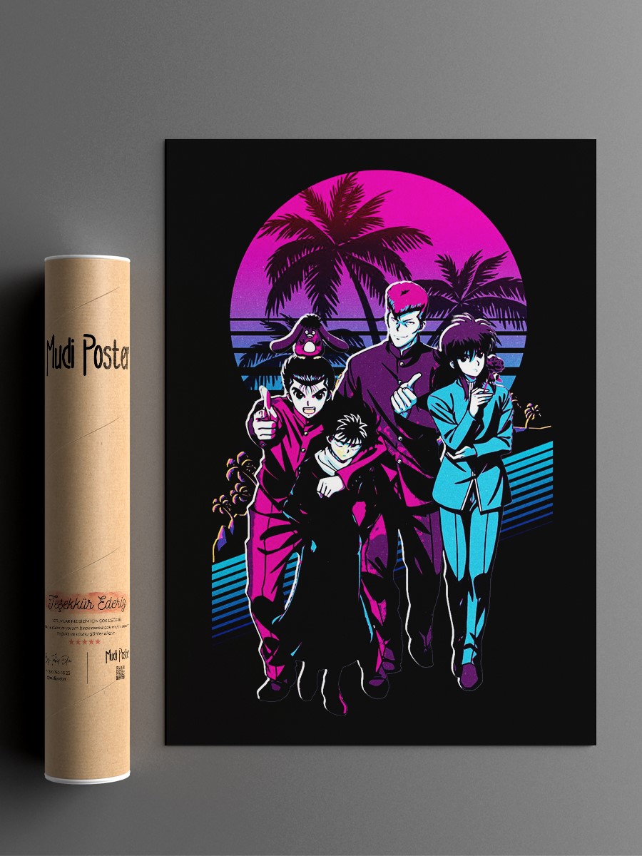 Yu Yu Hakuso Poster, Çerçevesiz Tv Film Poster