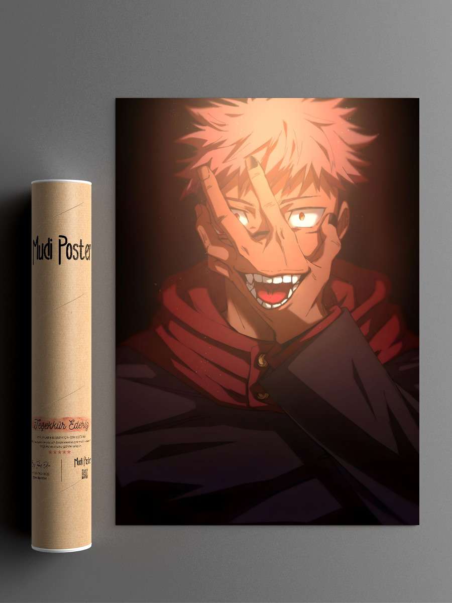 Yuji Itadori x Sukuna Anime Poster Çerçevesiz Yüksek Kalite Anime Duvar Poster